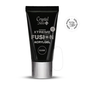 Crystal Nails Xtreme Fusion HEMA Free AcrylGel Clear - 27ml (30g) főképe